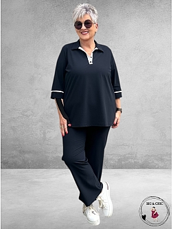 Only-M Poloshirt Sporty Travel Piquet